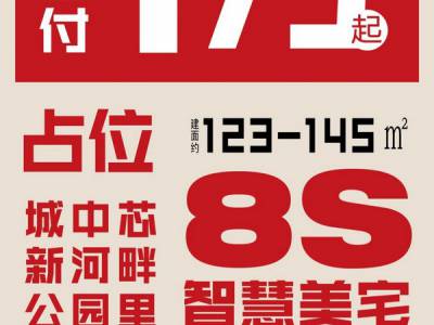 万城瑞府 | 建面约125-145平米 8S智慧美宅 首付1万起